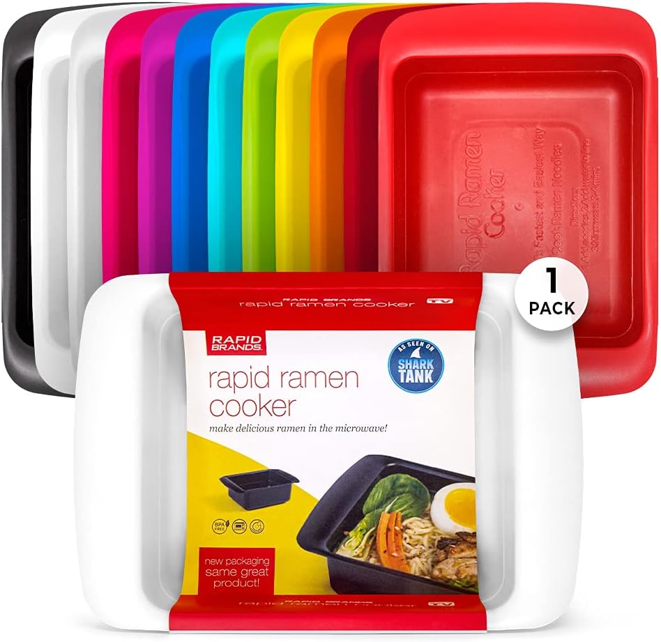 Rapid Ramen Cooker | Microwavable Cookware for Instant Ramen | BPA Free and Dishwasher Safe | Perfect for Dorm, Small Kitchen or Office | Purple, 2 Pack - Image 1